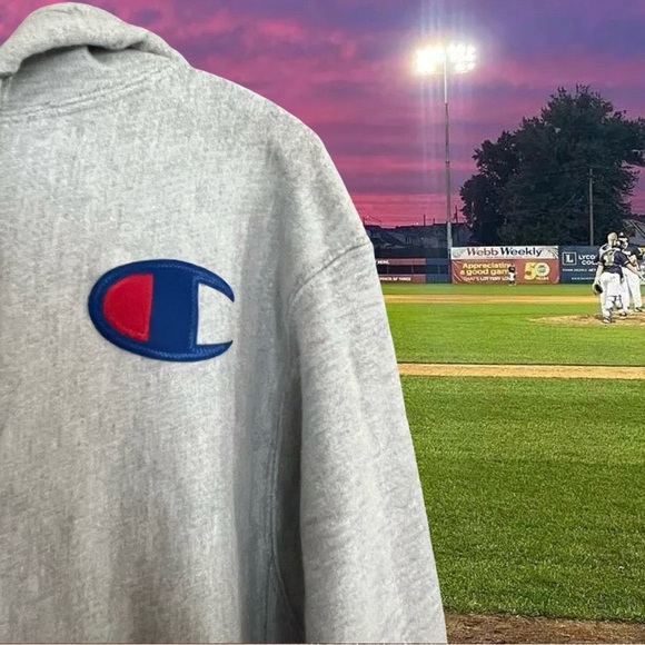 Men’s Small Thick Reverse Weave Champion Hoodie - Picture 2 of 6